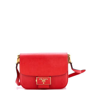 Prada Embleme Flap Bag Saffiano Leather #233561P20B